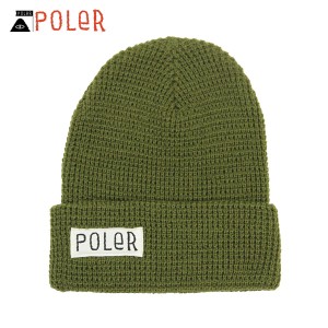 ポーラー POLER 正規販売店 帽子 ビーニー WORKERMAN BEANIE OLIVE 213ACU7901-OLV 父の日 プレゼント ラッピング