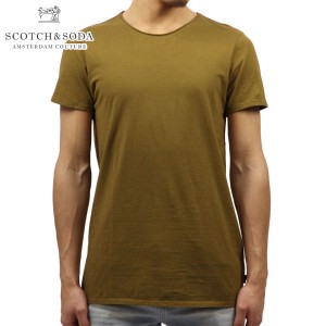 スコッチアンドソーダ Tシャツ 正規販売店 SCOTCH＆SODA 半袖Tシャツ CLASSIC CREWNECK TEE 136449 0456 OLIVE D00S15