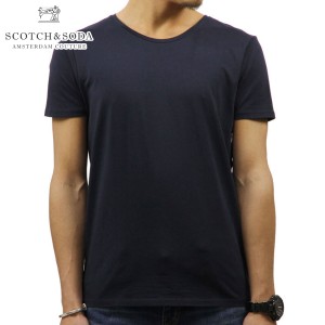 スコッチアンドソーダ Tシャツ 正規販売店 SCOTCH＆SODA 半袖Tシャツ CLASSIC CREWNECK TEE 124891 57 NAVY