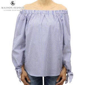 メゾンスコッチ MAISON SCOTCH 正規販売店 レディース 長袖カットソー OFF THE SHOULDER COTTON TOP 136777 98 COMBO S D00S15