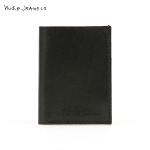 ヌーディージーンズ Nudie Jeans 正規販売店 カードケース IVARSSON CARD WALLET BLACK B01 180697 D00S15 父の日 プレゼント ラッピング