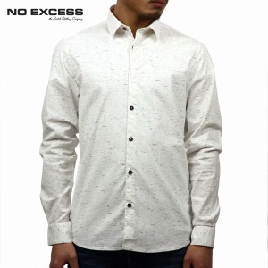 ノーエクセス NO EXCESS 正規販売店 メンズ ドレスシャツ STRETCH SHIRT WHITE 480208 010