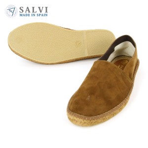 サルヴィ SALVI シューズ 正規販売店 エスパドリーユ ESPADRILLE SUEDE PP SHOES エスパドリーユ スエードシューズ 44-152 MARRON（CHOCO