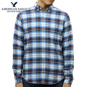 アメリカンイーグル シャツ メンズ 正規品 AMERICAN EAGLE 長袖シャツ ボタンダウンシャツ AEO CLASSIC PLAID OXFORD SHIRT 0153-9882-40