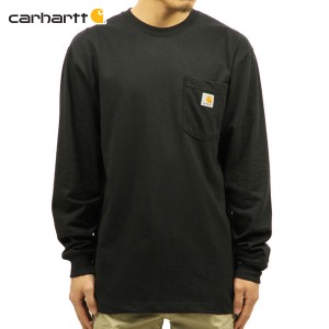 カーハート ロンT メンズ 正規品 CARHARTT 長袖Tシャツ WORKWEAR POCKET LONG-SLEEVE T-SHIRT K126 BLK