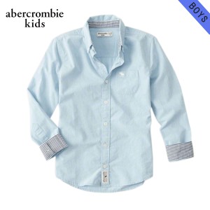 アバクロキッズ シャツ ボーイズ 子供服 正規品 AbercrombieKids 長袖シャツ long sleeve poplin shirt 225-680-0735-021