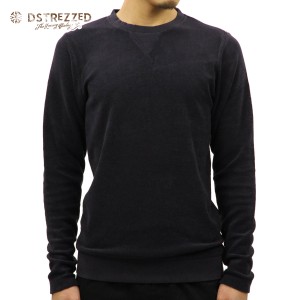 ディストレス スウェット メンズ 正規販売店 DSTREZZED トレーナー COMPACT TERRY CREW FLEECE 211099 49 DK. NAVY 父の日 プレゼント ラ