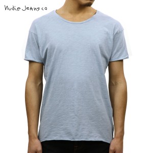 ヌーディージーンズ Tシャツ 正規販売店 Nudie Jeans 半袖Tシャツ ROGER SLUB TEE131484 4002 CLOUD 父の日 プレゼント ラッピング