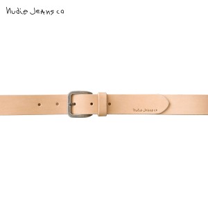 ヌーディージーンズ Nudie Jeans 正規販売店 メンズ ベルト ALBERTSSON RAW EDGE BELT 180782 7024 NATURAL 父の日 プレゼント ラッピン