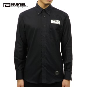 リバーサル シャツ メンズ 正規販売店 REVERSAL rvddw  長袖シャツ CANNONBALL PIT SHIRTS rv17aw020 BLACK