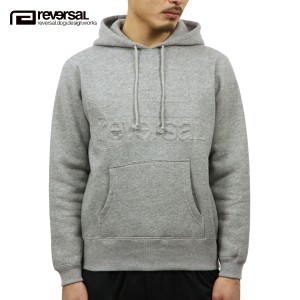 リバーサル パーカー メンズ 正規販売店 REVERSAL rvddw  プルオーバーパーカー EMBOSS LOGO SWEAT PARKA rv17aw015 HEATHER GRAY