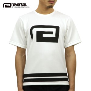 リバーサル Tシャツ 正規販売店 REVERSAL rvddw  ドライメッシュ 半袖Tシャツ クルーネック BELT BORDER DRY TEE DRY MESH rv18ss021 WHI