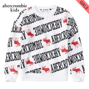 アバクロキッズ スウェット ガールズ 子供服 正規品 AbercrombieKids トレーナー トレーナー easy icon crew sweatshirt 252-772-0075-00