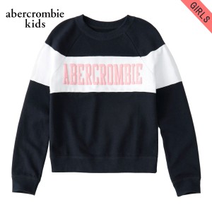 アバクロキッズ スウェット ガールズ 子供服 正規品 AbercrombieKids トレーナー トレーナー chest-stripe logo sweatshirt 252-772-0064