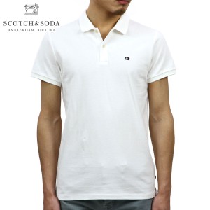 スコッチアンドソーダ ポロシャツ 正規販売店 SCOTCH＆SODA 半袖ポロシャツ CLASSIC CLEAN PIQUE POLO 142733 0006 54479 WHITE