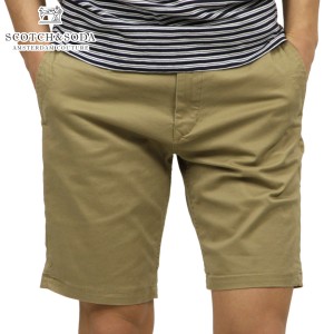 スコッチアンドソーダ ショートパンツ メンズ 正規販売店 SCOTCH＆SODA ハーフパンツ ボトムス CHINO SHORT IN STRETCH TWILL QUALITY 14