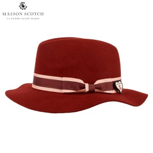 メゾンスコッチ MAISON SCOTCH 正規販売店 レディース フェルト ハット FELT HAT WITH SHINY BOW 141518 1775 58801  父の日 プレゼント 