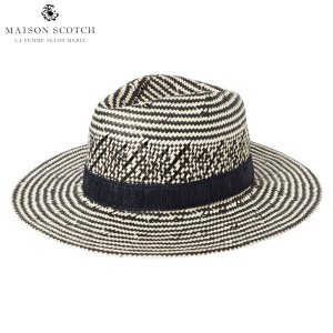 メゾンスコッチ MAISON SCOTCH 正規販売店 レディース カウボーイハット WICKER COWBOY HAT WITH TAPE DETAIL 143905 父の日 プレゼント 