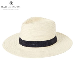 メゾンスコッチ MAISON SCOTCH 正規販売店 レディース カウボーイハット WICKER COWBOY HAT WITH TAPE DETAIL 143905 父の日 プレゼント 