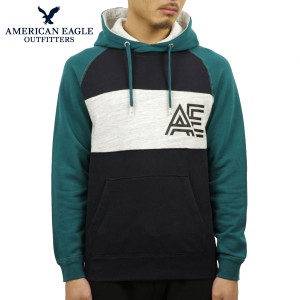 アメリカンイーグル パーカー メンズ 正規品 AMERICAN EAGLE プルオーバーパーカー AE COLORBLOCK THROWBACK COTTON SWEATSHIRT 0193-981