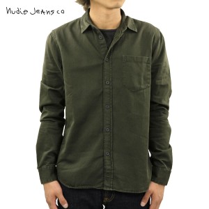 ヌーディージーンズ シャツ メンズ 正規販売店 Nudie Jeans 長袖シャツ ワークシャツ HENRY LONG SLEEVE SHIRT BUNKE 父の日 プレゼント 