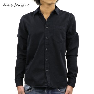 ヌーディージーンズ シャツ メンズ 正規販売店 Nudie Jeans 長袖シャツ ワークシャツ HENRY LONG SLEEVE SHIRT NAVY B25 140501 父の日 