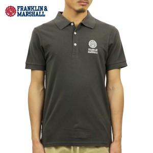 フランクリン マーシャル ポロシャツ 正規販売店 FRANKLIN＆MARSHALL 半袖ポロシャツ POLO SHIRT SHADOW BLACK POMF468AN 2247