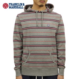 フランクリン マーシャル パーカー メンズ 正規販売店 FRANKLIN＆MARSHALL プルオーバーパーカー PULLOVER PARKA MEDIUM GREY MELANGE FL