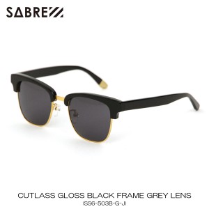 5%OFFセール 【販売期間 5/13 0:00〜5/13 23:59】 セイバー SABRE 正規販売店 サングラス めがね CUTLASS GLOSS BLACK FRAME GREY LENS S