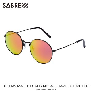 セイバー SABRE 正規販売店 サングラス めがね JEREMY MATTE BLACK METAL FRAME RED MIRROR LENS SUNGLASS SV260-136 父の日 プレゼント 