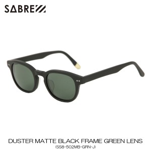 セイバー SABRE 正規販売店 サングラス めがね DUSTER MATTE BLACK FRAME GREEN LENS SUNGLASS SS8-502MB-GRN-J 父の日 プレゼント ラッ