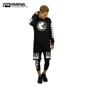 リバーサル パーカー メンズ 正規販売店 REVERSAL rvddw  プルオーバーパーカー ＆ショートパンツ ジャージセットアップ CLASSICS SWEAT 