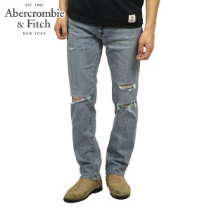 アバクロ ジーンズ メンズ 正規品 Abercrombie＆Fitch ストレートジーンズ ジーパン RIPPED STRAIGHT JEANS 131-318- 父の日 プレゼント 