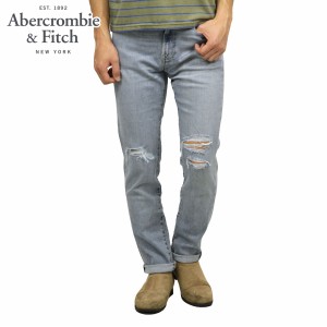 アバクロ ジーンズ メンズ 正規品 Abercrombie＆Fitch スキニージーンズ ジーパン RIPPED ATHLETIC SKINNY JEANS 131 父の日 プレゼント 