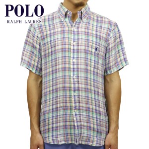 ポロ ラルフローレン POLO RALPH LAUREN 正規品 メンズ ボタンダウン 半袖シャツ HEMP BUTTON DOWN SHORTSLEEVE SHIRT