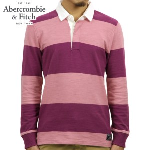 アバクロ ラガーシャツ メンズ 正規品 Abercrombie＆Fitch 長袖ラガーシャツ RUGBY POLO 124-227-0541-630 父の日 プレゼント ラッピング