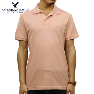 アメリカンイーグル AMERICAN EAGLE 正規品 メンズ ワンポイントロゴ 半袖ポロシャツ AE Logo Jersey Polo Shirt 1165-8851-823