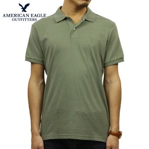 アメリカンイーグル AMERICAN EAGLE 正規品 メンズ ワンポイントロゴ 半袖ポロシャツ AE Logo Jersey Polo Shirt 1165-8851-309