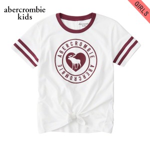 アバクロキッズ Tシャツ 子供服 正規品 AbercrombieKids 半袖Tシャツ sporty tie-front graphic tee 257-891-0100-001 父の日 プレゼント