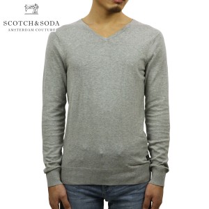 スコッチアンドソーダ セーター メンズ 正規販売店 SCOTCH＆SODA Vネックセーター BASIC CLASSIC COTTON V-NECK PULL 124894 970 75400 G