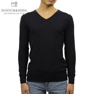 スコッチアンドソーダ セーター メンズ 正規販売店 SCOTCH＆SODA Vネックセーター BASIC CLASSIC COTTON V-NECK PULL 124894 58 74400 NI