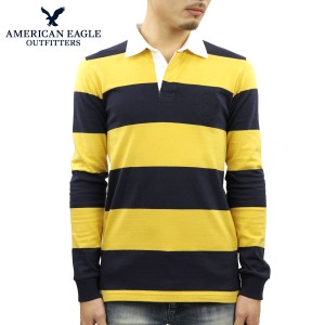 アメリカンイーグル ラガーシャツ メンズ 正規品 AMERICAN EAGLE 長袖ラガーシャツ AE LONG SLEEVE RUGBY POLO SHIRT 0176-8931-700 プレ