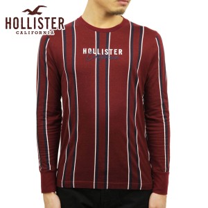 ホリスター ロンT メンズ 正規品 HOLLISTER 長袖Tシャツ クルーネックTシャツ ストライプ Stripe Logo Graphic Tee 3 父の日 プレゼント 