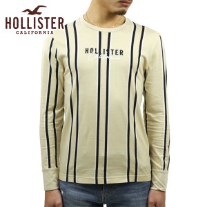 ホリスター ロンT メンズ 正規品 HOLLISTER 長袖Tシャツ クルーネックTシャツ ストライプ Stripe Logo Graphic Tee 323-243-2613-404 父