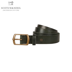 スコッチアンドソーダ ベルト メンズ 正規販売店 SCOTCH＆SODA レザーベルト CLASSIC WIDE LEATHER BELT 145715 0008 69300 BLACK 父の日