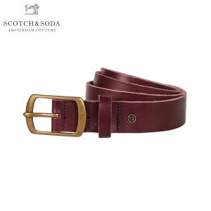 スコッチアンドソーダ ベルト メンズ 正規販売店 SCOTCH＆SODA レザーベルト CLASSIC WIDE LEATHER BELT 145715 0800 69300 OXBLOOD 父の