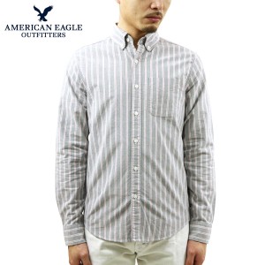 アメリカンイーグル シャツ メンズ 正規品 AMERICAN EAGLE 長袖シャツ ボタンダウンシャツ ワークシャツ AE OXFORD BUTTON DOWN SHIRT 01