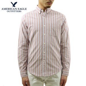 アメリカンイーグル シャツ メンズ 正規品 AMERICAN EAGLE 長袖シャツ ボタンダウンシャツ ワークシャツ AE OXFORD BUTTON DOWN SHIRT 01