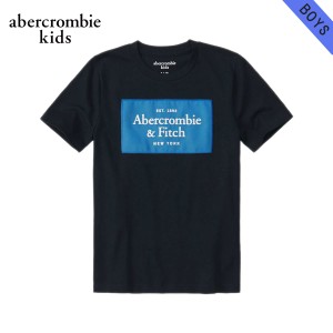 アバクロキッズ Tシャツ ボーイズ 子供服 正規品 AbercrombieKids 半袖Tシャツ クルーネック ロゴTシャツ logo tech  父の日 プレゼント 