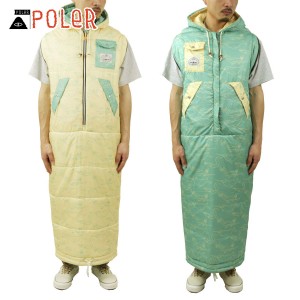 ポーラー 寝袋 メンズ レディース 正規販売店 POLER マミー型寝袋 リバーシブル THE NAPSACKS REVERSIBLE 211ACU5501 CREAM FSG